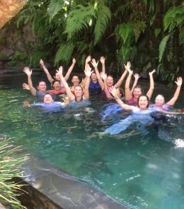 Feeling the joy of a spontaneous splash in the pool!!